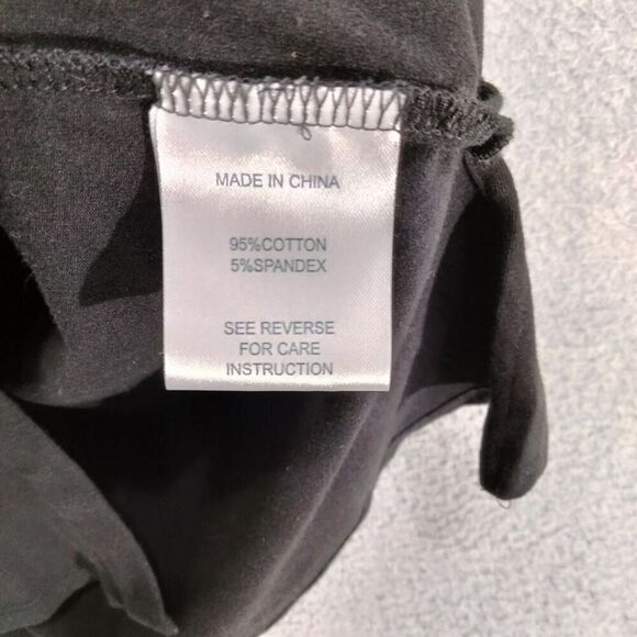 tyler boe Button Down Shirt Womens Size S Knit Black Stretch Hi-Lo Tunic Preppy - Picture 8 of 12